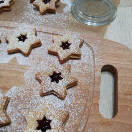 Špaldové linecké cukroví