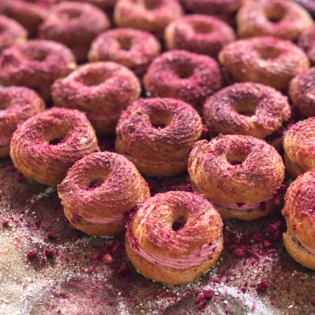 Malinové venčeky s griotkou