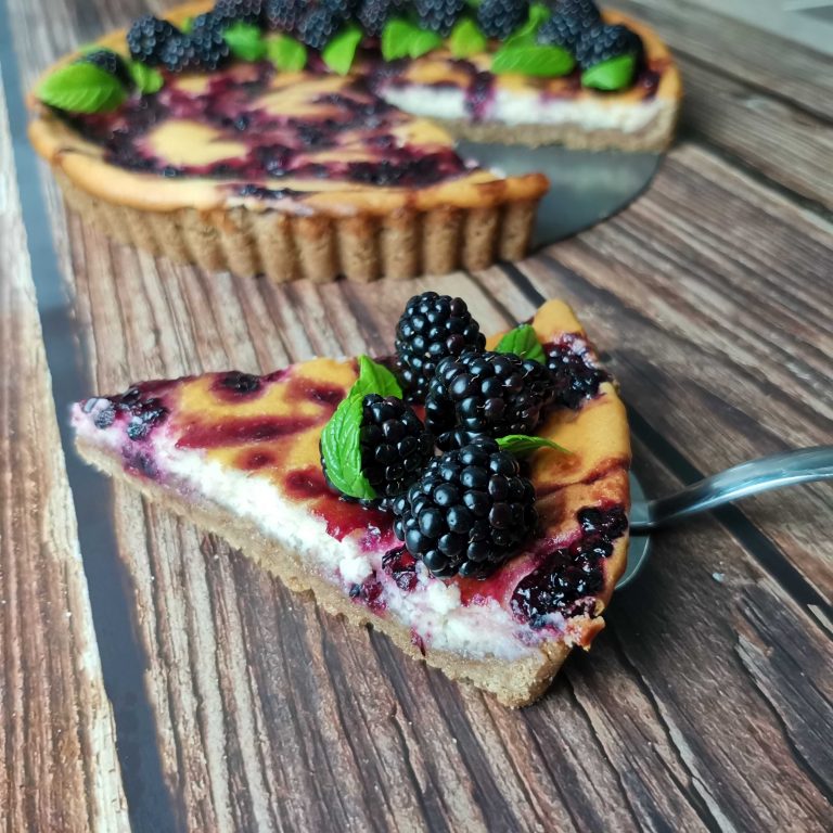 Černicový cheesecake z ražnej múky Pernerka