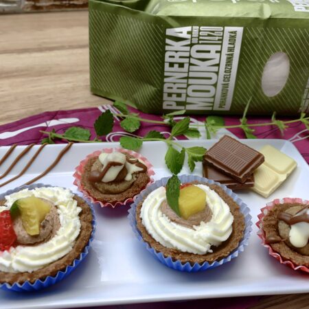 Čokoládové košíčky z pohánkovej múky