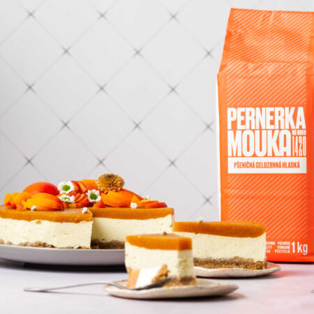 Marhuľovo–tvarohový koláč (Marhuľový cheesecake)