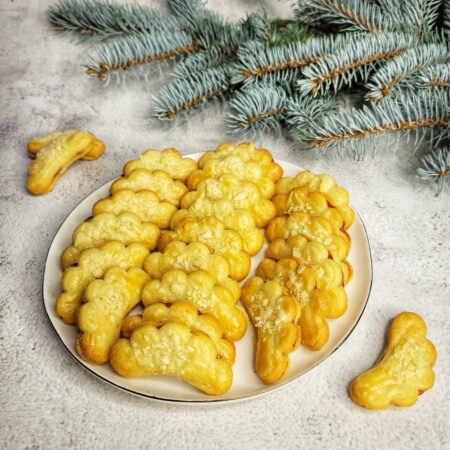 Zlepované rožteky s mandľami