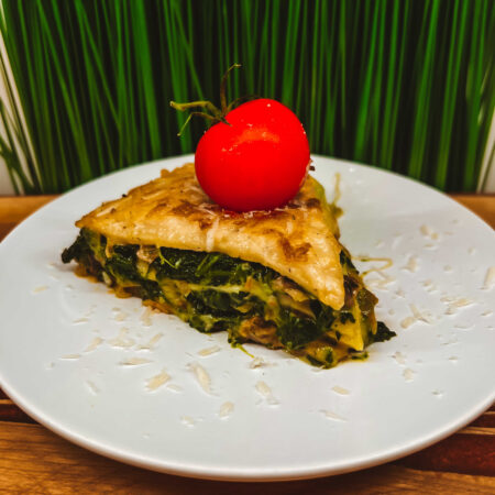 Slaná palacinková torta