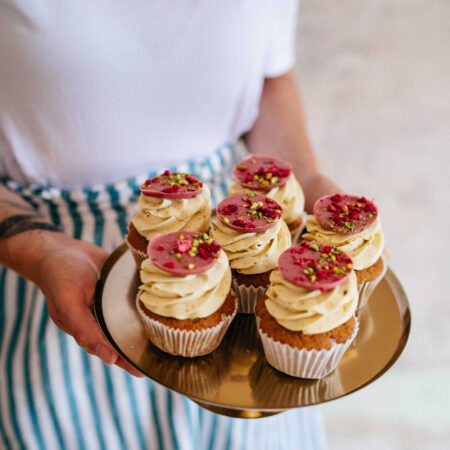 Pistáciový cupcake