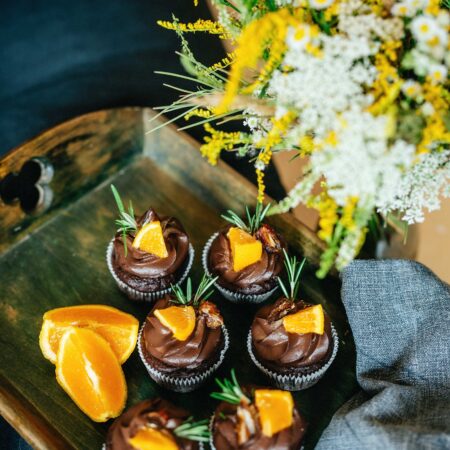 Pomarančový cupcake