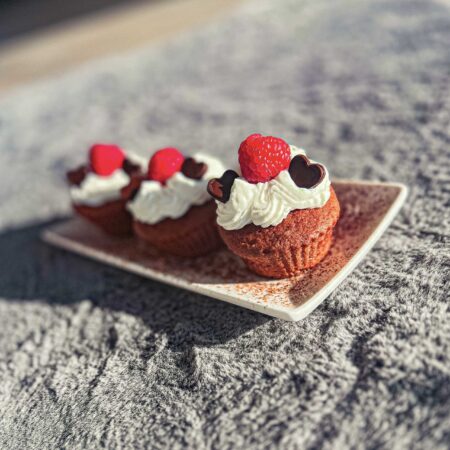 Valentínsky Red Velvet muffin