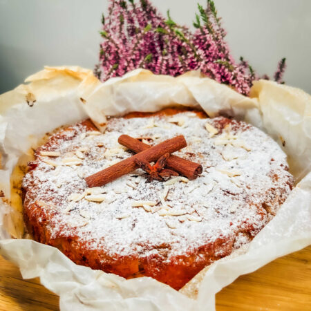 Hruškovo-mandľový koláč