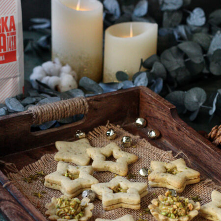 Linecké pistáciové koláčiky