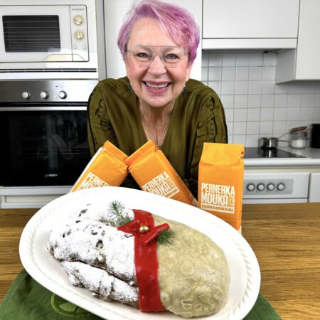 Vianočná štóla s brusnicami